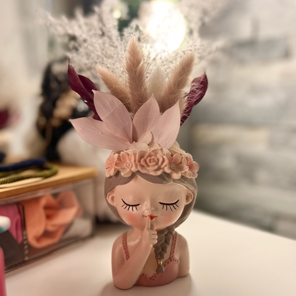 Little Girl Succulents Planter